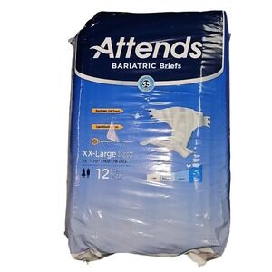 Attends‎ Bariatric Briefs XX-Large Pack of 12 Unisex NEW